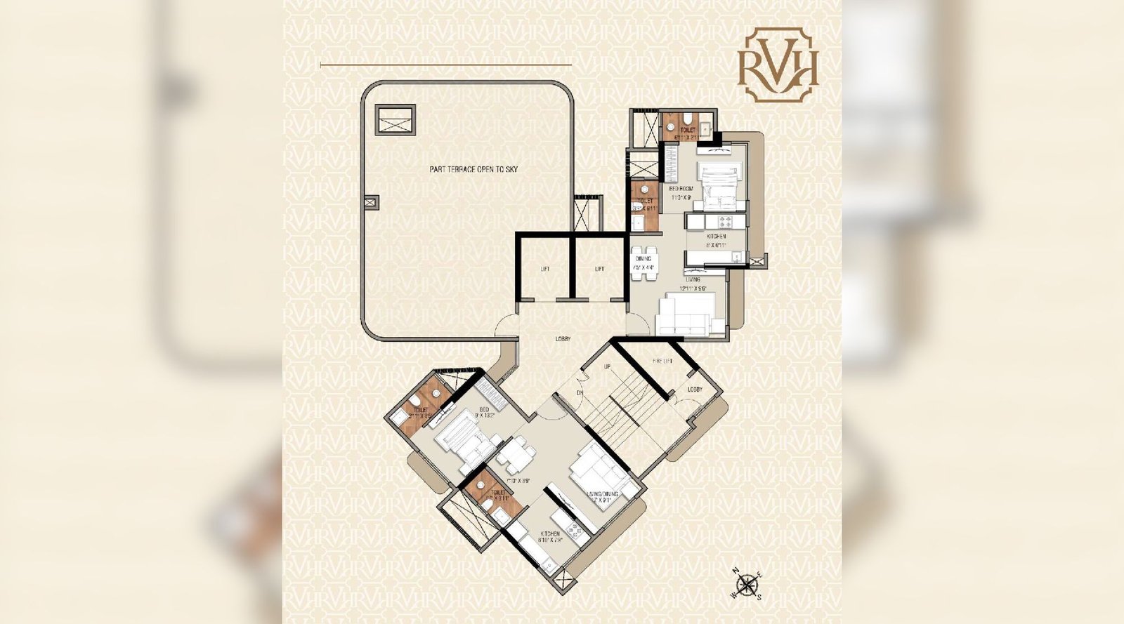 Ramdev-Veeral-Heights-Typical-Floor-Plan-18th-Floor